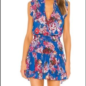 Revolve Misa Blue floral dress